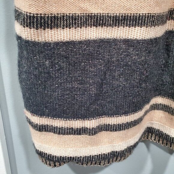 Vince Brown Stripe Wool Cashmere Open Front Cardigan Sweater Short-Sleeved XS/S - Picture 14 of 15